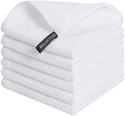 Kitinjoy 100% Cotton Waffle 6-Pack Kitchen Towels by Kitinjoy