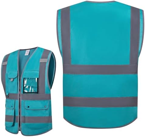 XIAKE Reflective Safety Vest for Men & Women High Visibility Class 2 Vest - Image 2