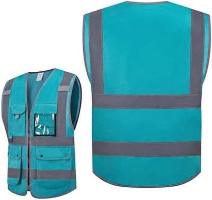 XIAKE Reflective Safety Vest for Men & Women High Visibility Class 2 Vest - Image 2