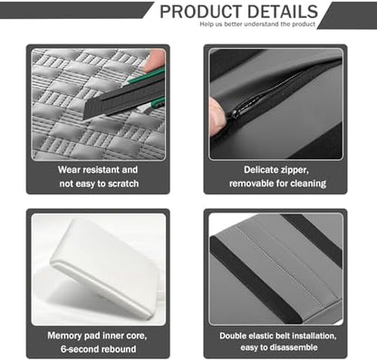 Car Armrest Cushion, 12.2"x8.3" Memory Foam Console Pad - Image 5