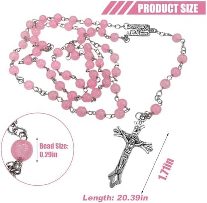 smilfuy 2PCS Car Rosary for Rearview Mirror - Image 2