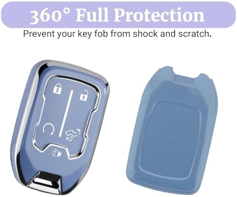 Joouheax for Chevy Soft TPU 5-Button Key Fob Cover, Soft TPU - Image 4