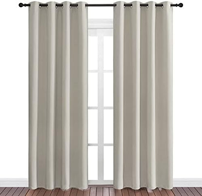 NICETOWN Natural Room Darkening Curtains - Image 2