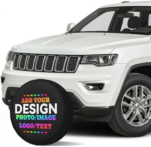 Custom Spare Tire Cover Design Your Photo Text Business Logo 15 Inch - Image 3