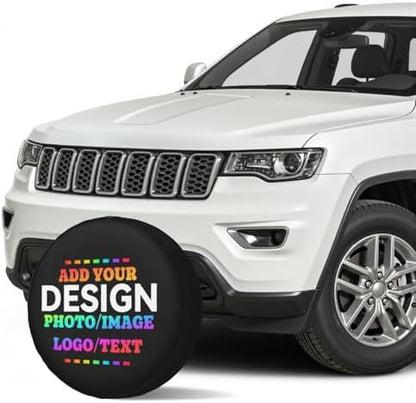 Custom Spare Tire Cover Design Your Photo Text Business Logo 15 Inch - Image 3