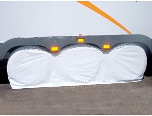 ADCO 3982 White Large Triple Axle Tyre Gard Wheel Cover - Image 2