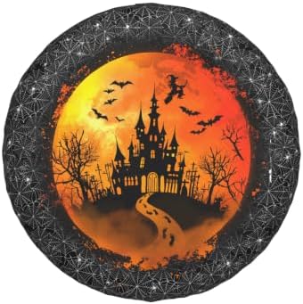 Halloween Spare Tire Cover Black Spider Web Wheel Cover, Weatherproof Universal - Image 2
