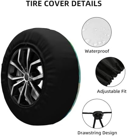 Adventure Spare Tire Cover Weatherproof Wheel Protectors Universal Wheel Covers - Image 3