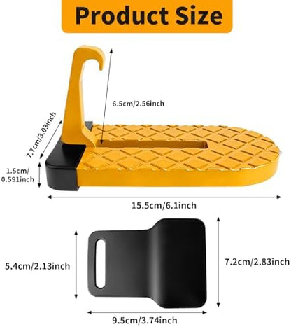 Car Door Step for Car Roof Access, Foldable Non-Slip Ascent Latch Pedal Rack - Image 2