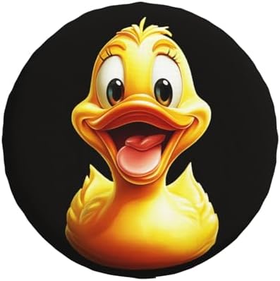 Funny Duck Spare Tire Cover Weatherproof Universal Wheel Protectors Cute Duck - Image 2