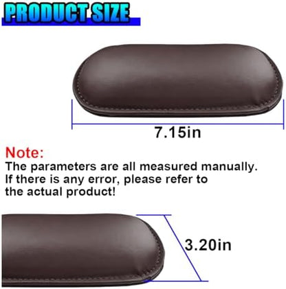 Craedli 2PCS Car Door Armrest Pads, Leather Memory Foam Knee Cushion Pad - Image 2