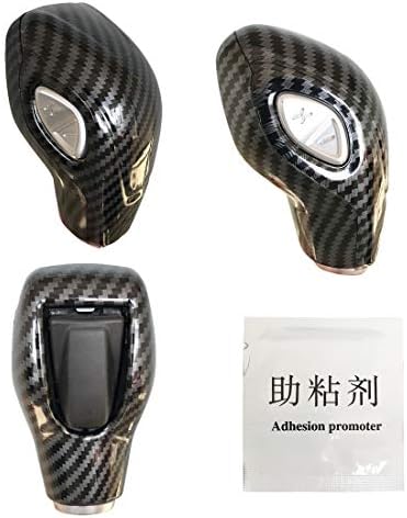 ruihe Car Gear Shift Knob Cover Carbon Fiber Color Sticker Trim Fit - Image 3