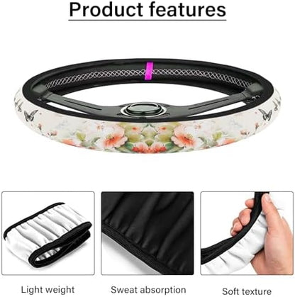 Steering Wheel Cover Neoprene Material Most Cars Men&Women Universal 15 inch - Image 6