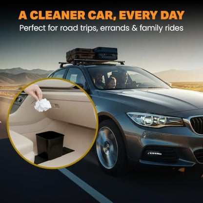 Car Trash Can with Stability Wings – Leakproof Portable Garbage Bin - Image 2