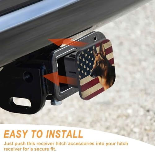 Trailer Hitch Cover 2 Inch Square Receiver Hitch Cover Rubber Tube Plug - Image 4