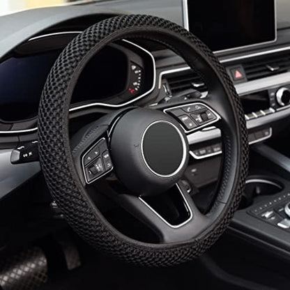KAFEEK Elastic Stretch Steering Wheel Cover, Universal 15 Inch by KAFEEK