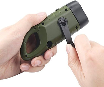Simpeak 2-Pack Hand Crank Solar Powered Flashlight, Emergency Rechargeable LED - Image 4