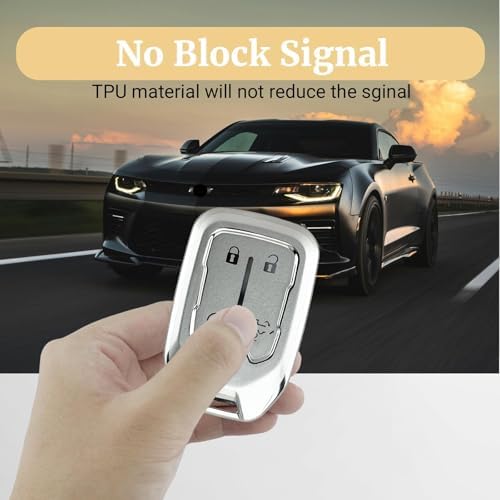 Joouheax Soft TPU 5-Button for Chevy Key Fob Cover - Image 3