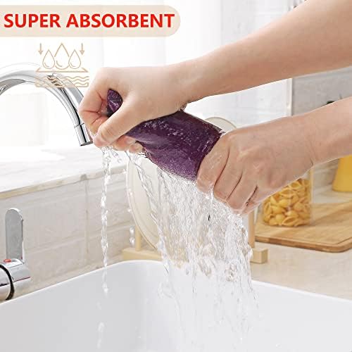 Homaxy 100% Cotton Waffle Weave Kitchen Dish Cloths 6-Pack - Image 3