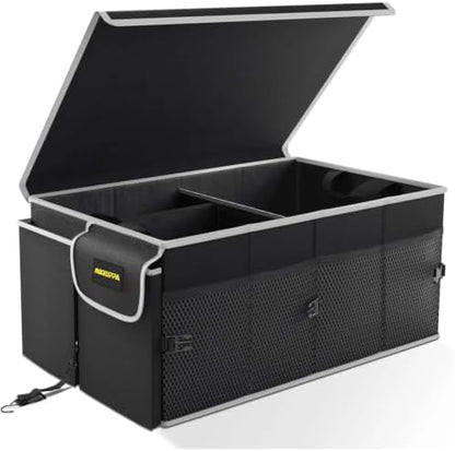 MIKKUPPA Trunk Organizer with Lid - 65L Collapsible Car Organizer by MIKKUPPA