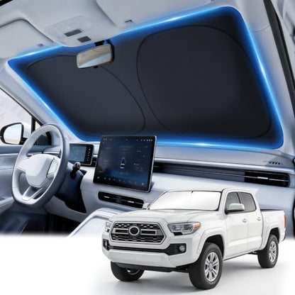 JUSTTOP Windshield Sun Shade for Toyota Tacoma 2016-2026 | Easy-Fold Windshield by JUSTTOP