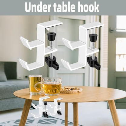 Desktop Hook Under-Table Handbag Hanger Wallet Hook Simple - Image 5
