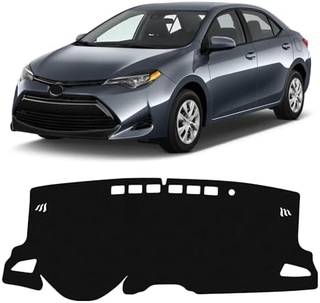 KUST Black Dash Cover for Toyota Corolla 2019-2024 2025 2026, Hatchback Left by KUST