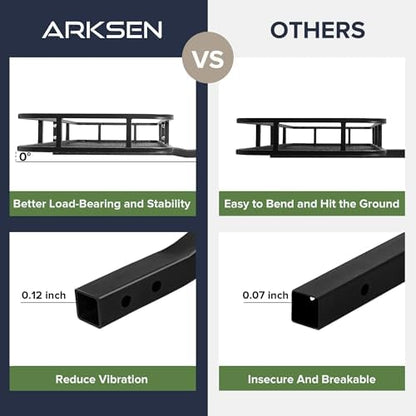 ARKSEN 60" x 23" x 5.5" Hitch Cargo Carrier, 500 Lbs Capacity Luggage Rack - Image 4