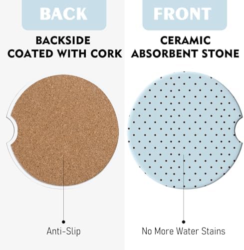 2 Pack Car Coasters for Cup Holders, Cute Car Accessories Interior - Image 7