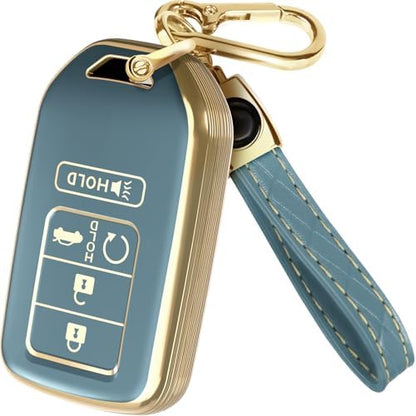 Lucrum Compatible with Honda Key Fob Cover & Keychain by Lucrum