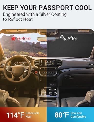 Proadsy Custom Fit Car Windshield Sun Shade - Image 3