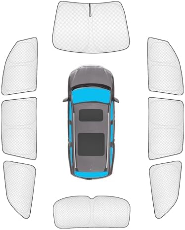 KMF 8pcs Thicken Sun Shades for Honda Pilot 2016-2022 Accessories, Custom Fit by KMF