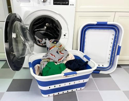 SAMMART 42L Collapsible Plastic Laundry Basket - Image 2