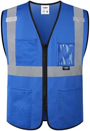 JKSafety Safety Vest for men women Hi Vis Vest by JKSafety