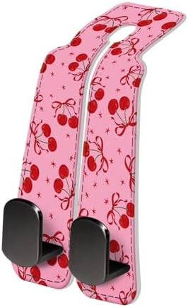 PU Leather Car Seat Hook, Storage Headrest Hanger, Cute Car Backseat Organizer by Unknown