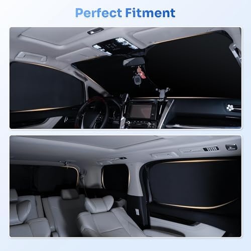Canvcle Window Shades for 2022-2026 Toyota Corolla Cross Accessories Windshield - Image 6