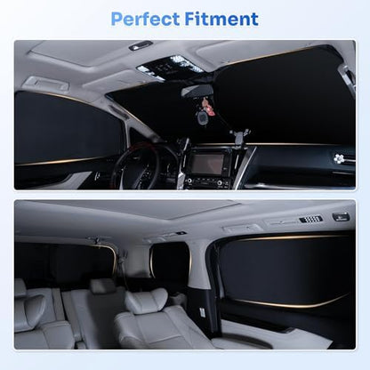 Canvcle Window Shades for 2022-2026 Toyota Corolla Cross Accessories Windshield - Image 6