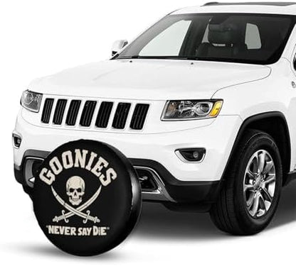Pirates Never Say Die Spare Tire Cover Wheel Protector Universal Fit - Image 2