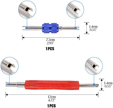 GLARKS 102Pcs Car Air Conditioner Valve Core Schrader Valve Cores Accessories - Image 2