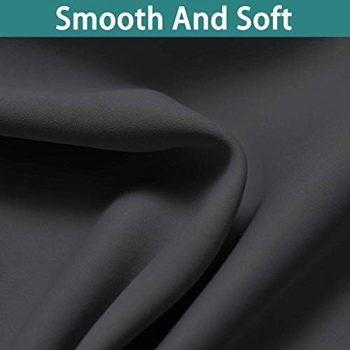 Yakamok Dark Grey 100% Blackout Curtains 90 Inches Long 52" Wide 2 Panels - Image 7