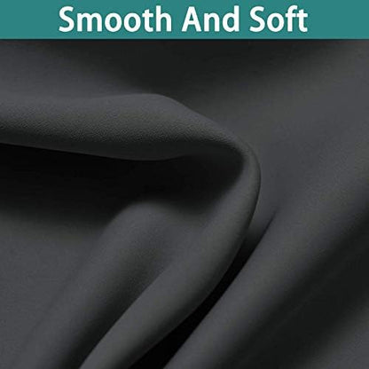Yakamok Dark Grey 100% Blackout Curtains 90 Inches Long 52" Wide 2 Panels - Image 7