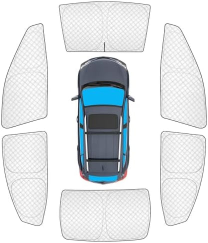 KMF 6pcs Thicken Sun Shades for 2025 2026 Toyota Camry Accessories, Full Car by KMF