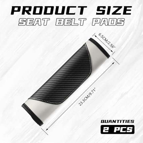 2PCS Car Seat Belt Cover Pads, Seatbelt Shoulder Cushion - Image 2