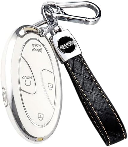5 Buttons Compatible with Hyundai Key Fob Cover Accessories, Fits by Unknown