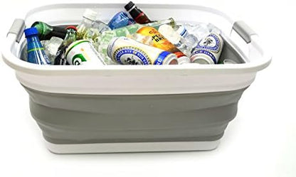 SAMMART Set of 2-41L Collapsible Plastic Laundry Basket-Pop Up Storage - Image 6