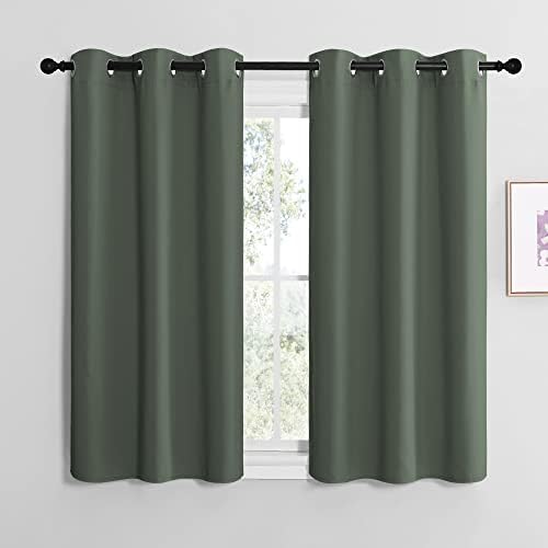 NICETOWN Blackout Curtain Panels, 1 Pair, 42 by 48-inch, Dark Mallard by NICETOWN