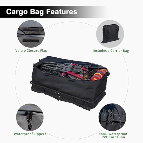 Leader Accessories Folding Hitch Cargo Carrier Rack - Image 6