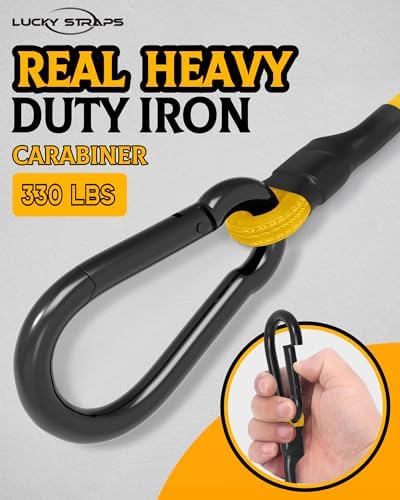 8 Pack 72" Carabiner Bungee Cords Heavy Duty Outdoor, 190 Lb Break Strength - Image 3