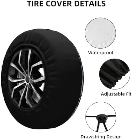 Spare Tire Cover Mountains Sunset Landscape Wheel Covers Weatherproof Universal - Image 2