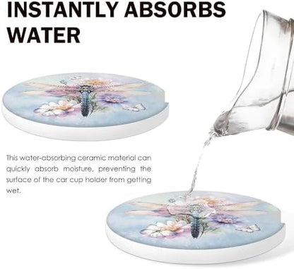 Dragonfly Car Coasters Set of 2 - Image 4